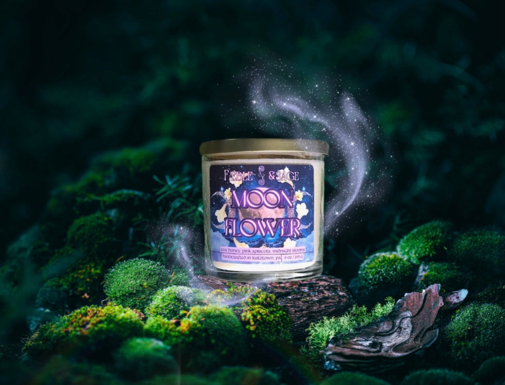 Moon Flower Soy and Coconut Wax Candle